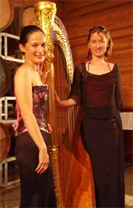 Soprano Annalise Kerrigan and harpist Genevieve Lang